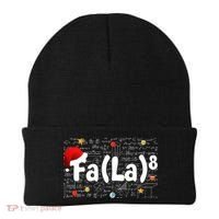 Funny Fa La 8 Merry Xmas Song Math Teacher Santa Hat Beanie thumb 0