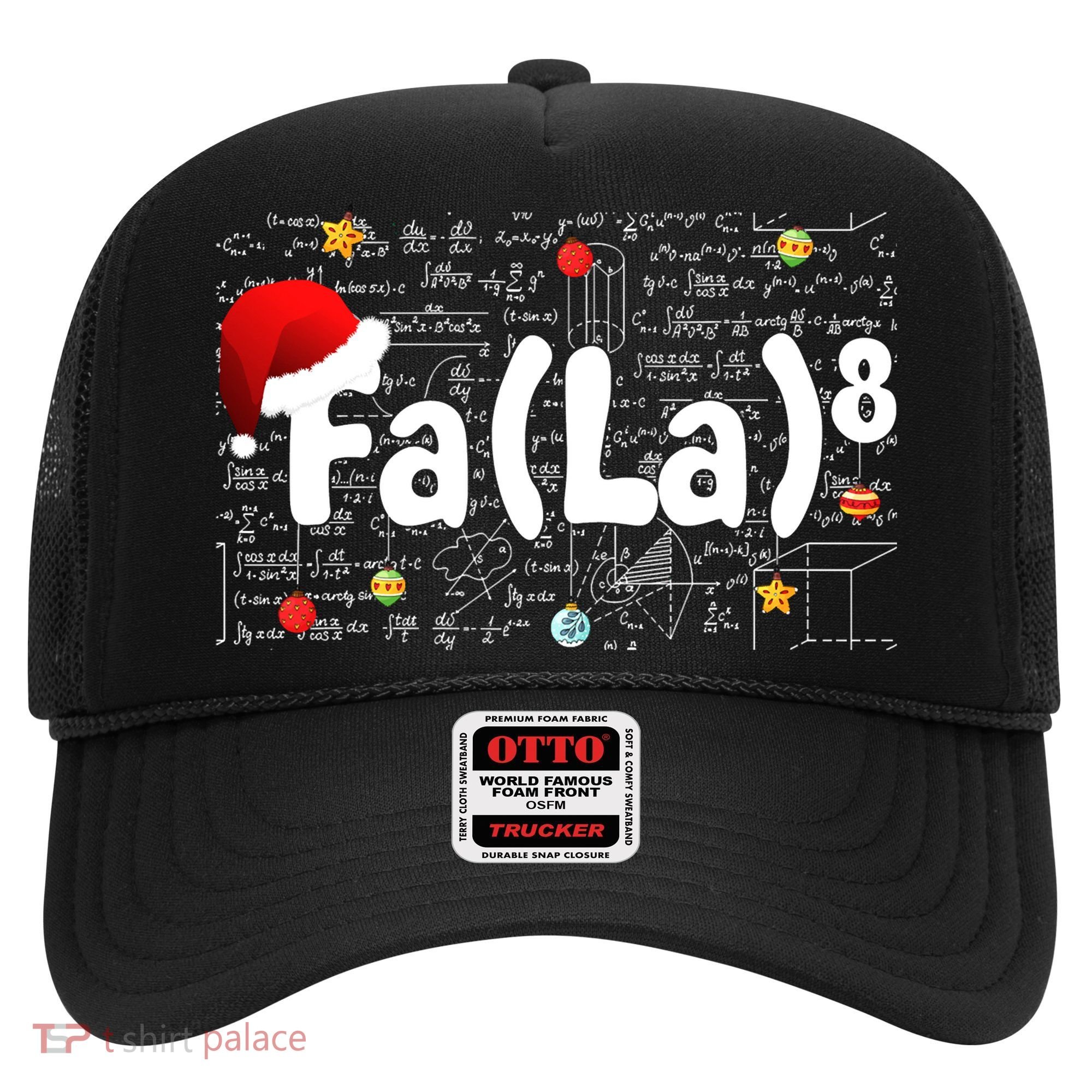 Funny Fa La 8 Merry Xmas Song Math Teacher Santa Hat Hat