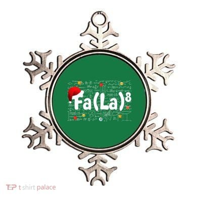 Funny Fa La 8 Merry Xmas Song Math Teacher Santa Hat Ornament