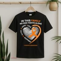 Family Fight Leukemia Awareness Products Gift T-Shirt thumb 2