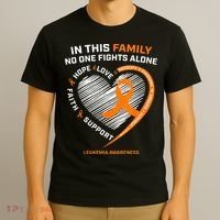 Family Fight Leukemia Awareness Products Gift T-Shirt thumb 3