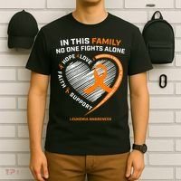 Family Fight Leukemia Awareness Products Gift T-Shirt thumb 6