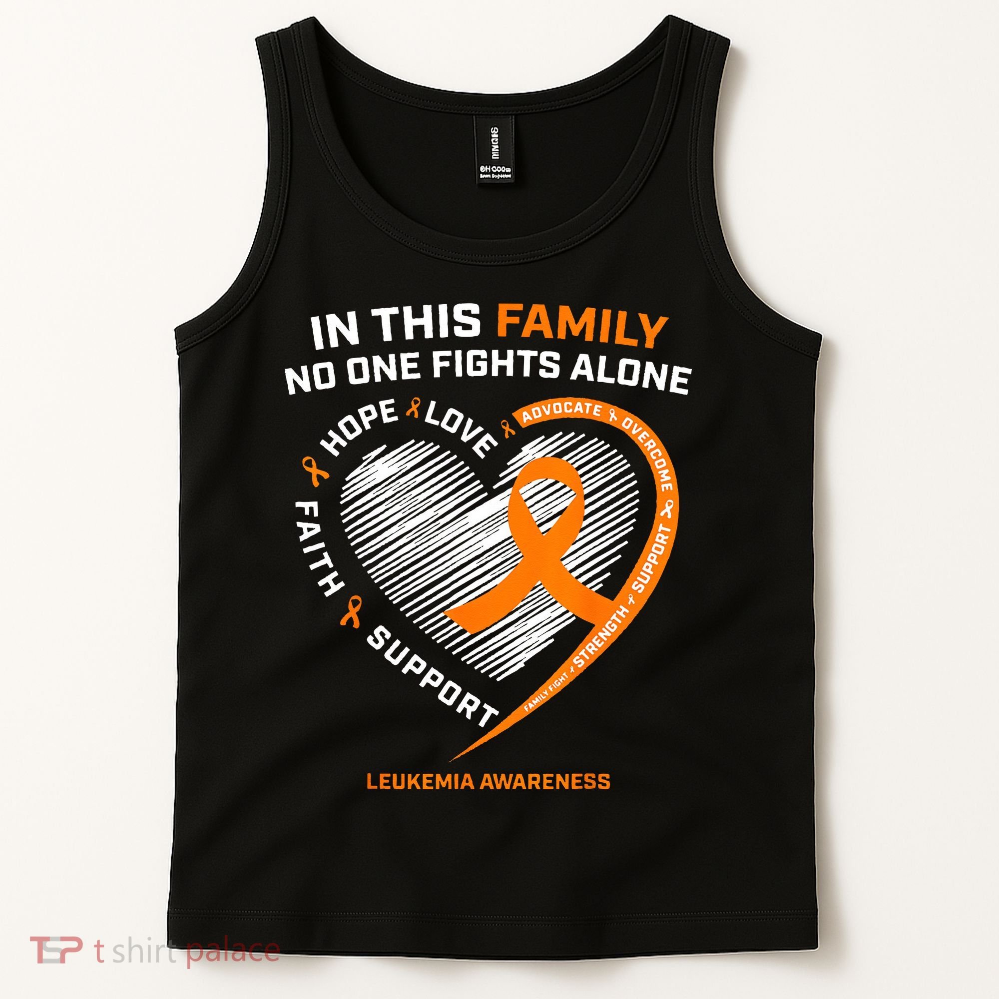 Family Fight Leukemia Awareness Products Gift Tank Top
