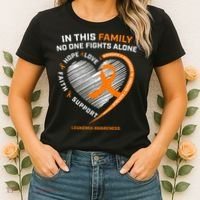 Family Fight Leukemia Awareness Products Gift Women's T-Shirt thumb 2