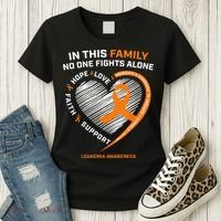 Family Fight Leukemia Awareness Products Gift Women's T-Shirt thumb 3