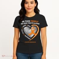 Family Fight Leukemia Awareness Products Gift Women's T-Shirt thumb 4