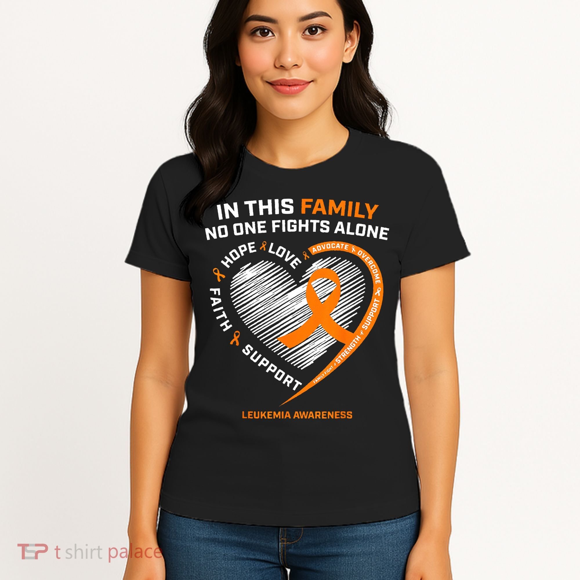 Family Fight Leukemia Awareness Products Gift Women's T-Shirt