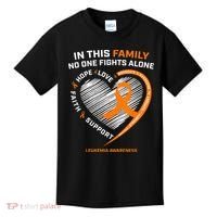 Family Fight Leukemia Awareness Products Gift Kids T-Shirt thumb 0