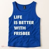Funny Frisbee Life Is Better With Frisbee Funny Gift Tank Top thumb 2