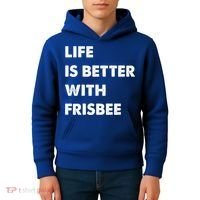 Funny Frisbee Life Is Better With Frisbee Funny Gift Kids Hoodie thumb 4
