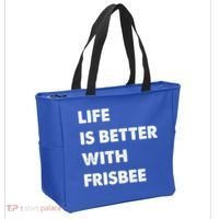 Funny Frisbee Life Is Better With Frisbee Funny Gift Tote Bag thumb 2