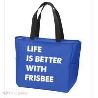 Funny Frisbee Life Is Better With Frisbee Funny Gift Tote Bag thumb 3