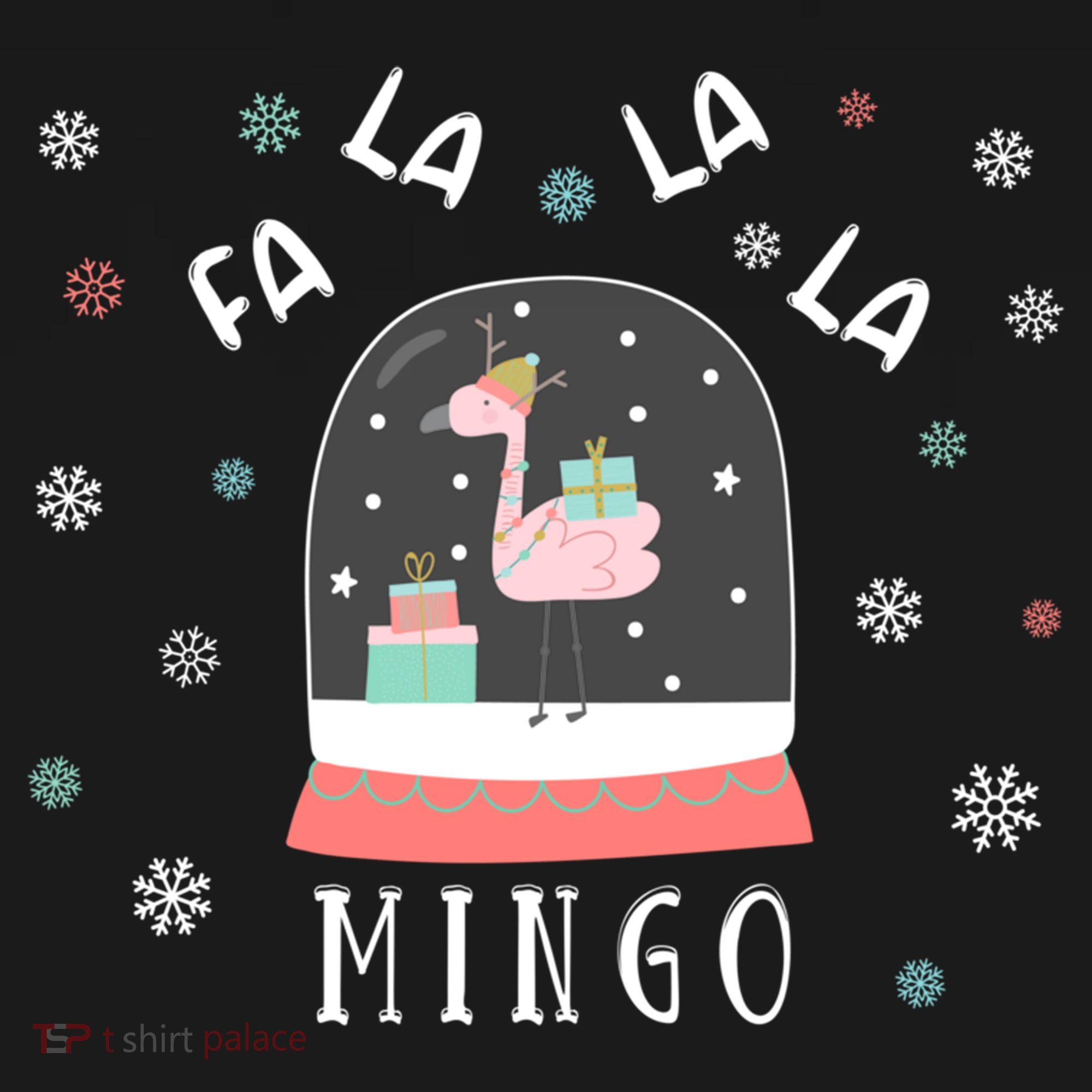 Funny Fa La La Mingo Christmas Falala Snow Flamingo Cute Cute Gift Women's Hoodie
