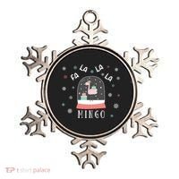Funny Fa La La Mingo Christmas Falala Snow Flamingo Cute Cute Gift Ornament thumb 0