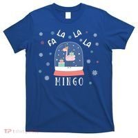 Funny Fa La La Mingo Christmas Falala Snow Flamingo Cute Cute Gift T-Shirt thumb 0