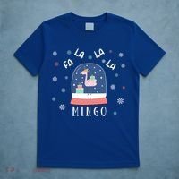 Funny Fa La La Mingo Christmas Falala Snow Flamingo Cute Cute Gift T-Shirt thumb 5