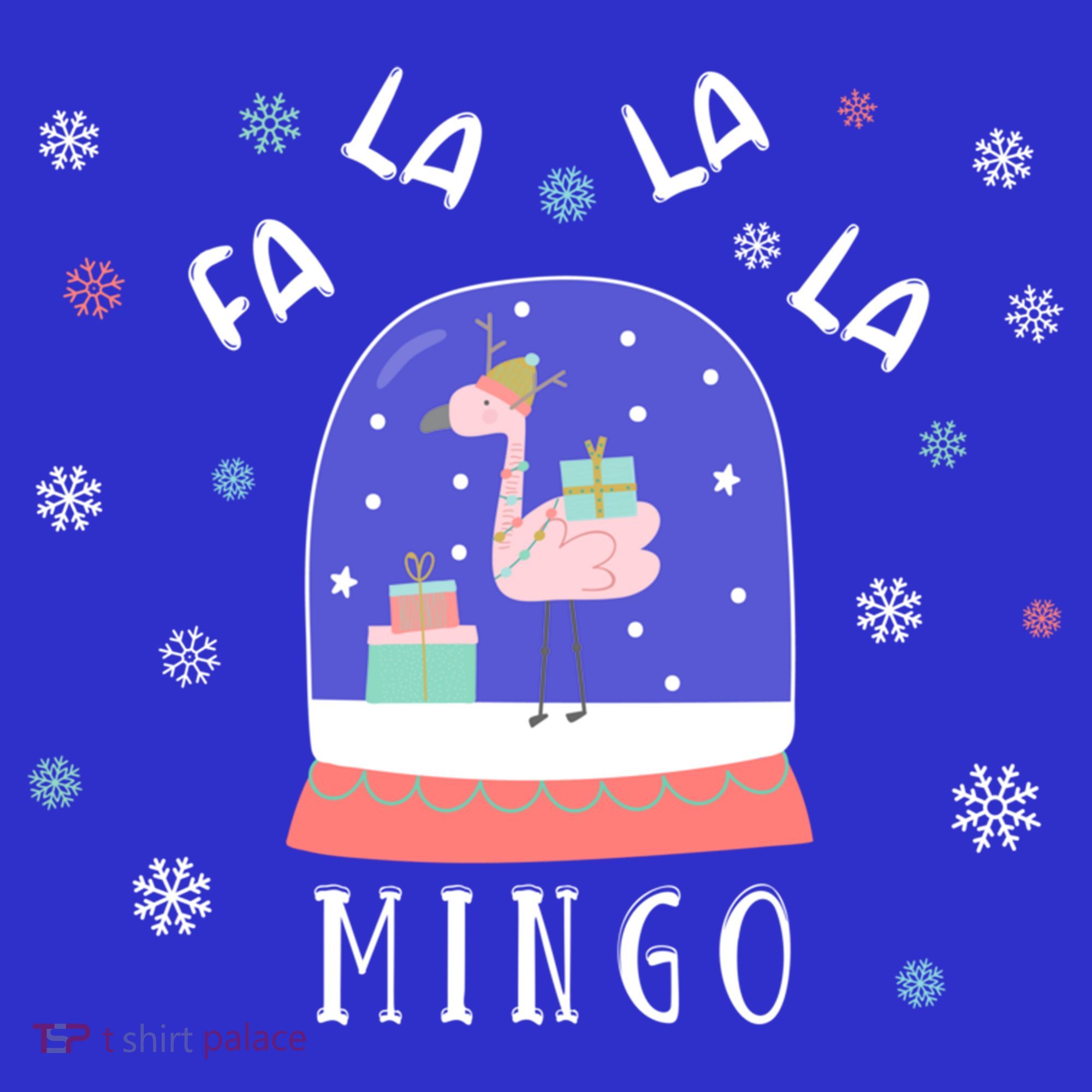Funny Fa La La Mingo Christmas Falala Snow Flamingo Cute Cute Gift Women's Tank Top