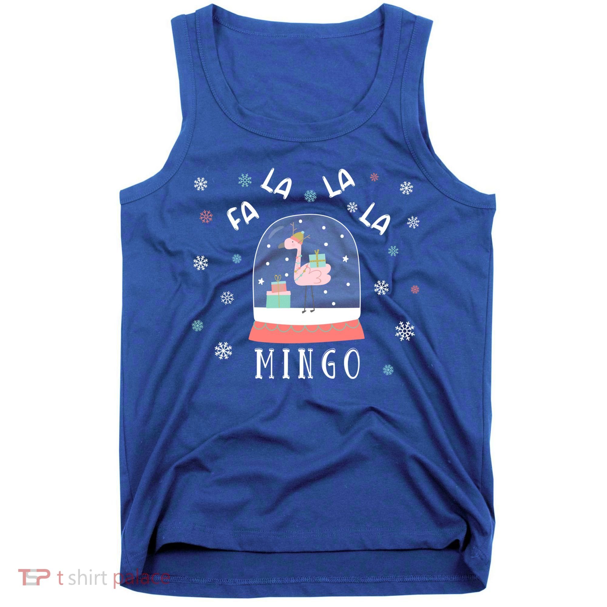 Funny Fa La La Mingo Christmas Falala Snow Flamingo Cute Cute Gift Tank Top