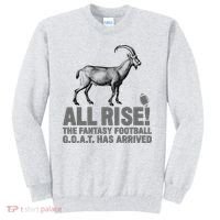 Fantasy Football League Funny Draft All Rise GOAT Champion  Sweatshirt thumb 0