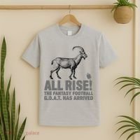 Fantasy Football League Funny Draft All Rise GOAT Champion  T-Shirt thumb 2