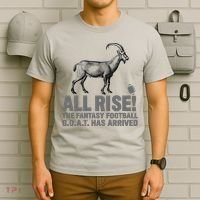 Fantasy Football League Funny Draft All Rise GOAT Champion  T-Shirt thumb 6