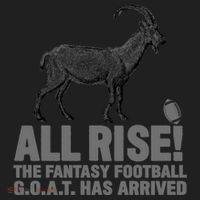 Fantasy Football League Funny Draft All Rise GOAT Champion  Women's Sweatshirt thumb 2