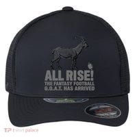 Fantasy Football League Funny Draft All Rise GOAT Champion  Flexfit Unipanel Trucker Cap thumb 0