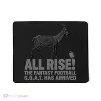 Fantasy Football League Funny Draft All Rise GOAT Champion  Mousepad thumb 0