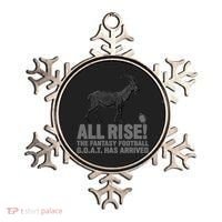 Fantasy Football League Funny Draft All Rise GOAT Champion  Ornament thumb 0