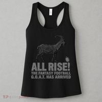 Fantasy Football League Funny Draft All Rise GOAT Champion  Women's Tank Top thumb 3