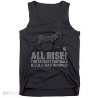 Fantasy Football League Funny Draft All Rise GOAT Champion  Tank Top thumb 0