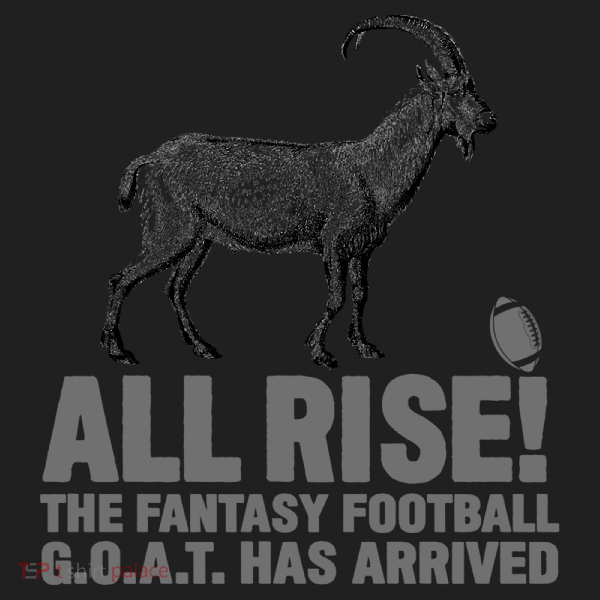 Fantasy Football League Funny Draft All Rise GOAT Champion  Golf Towel
