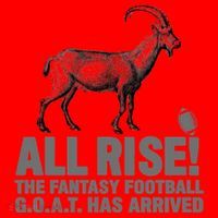 Fantasy Football League Funny Draft All Rise GOAT Champion  Santa Hat thumb 1
