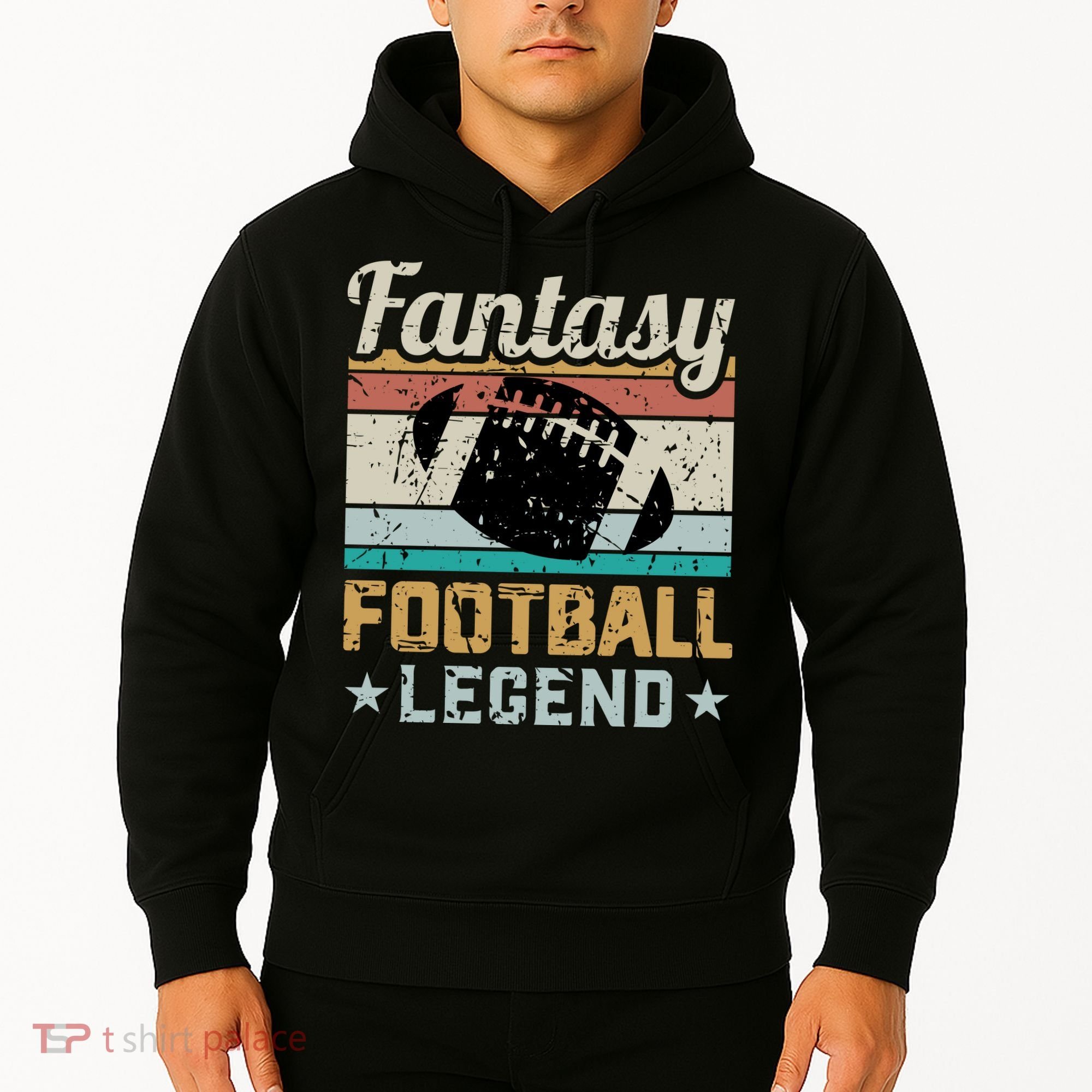 Fantasy Football Legend Retro Style Hoodie