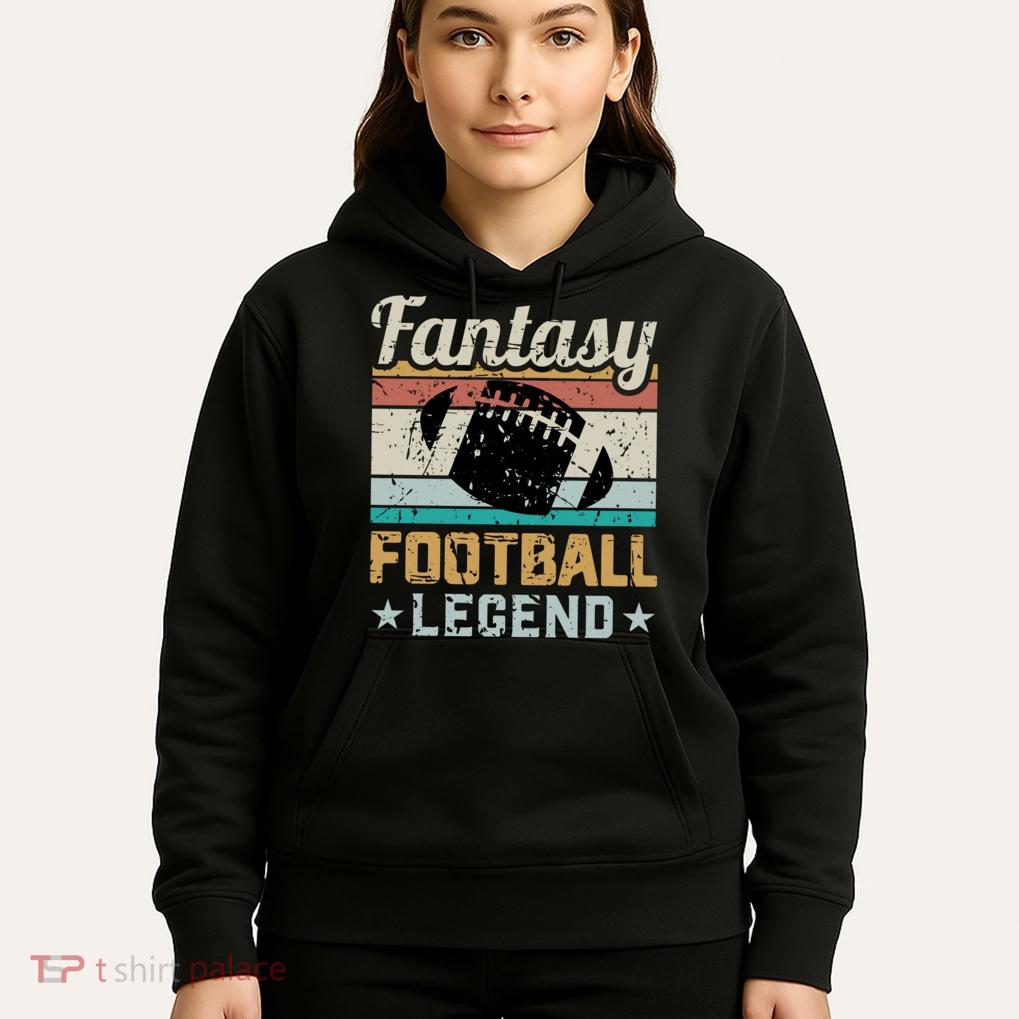 Fantasy Football Legend Retro Style Hoodie