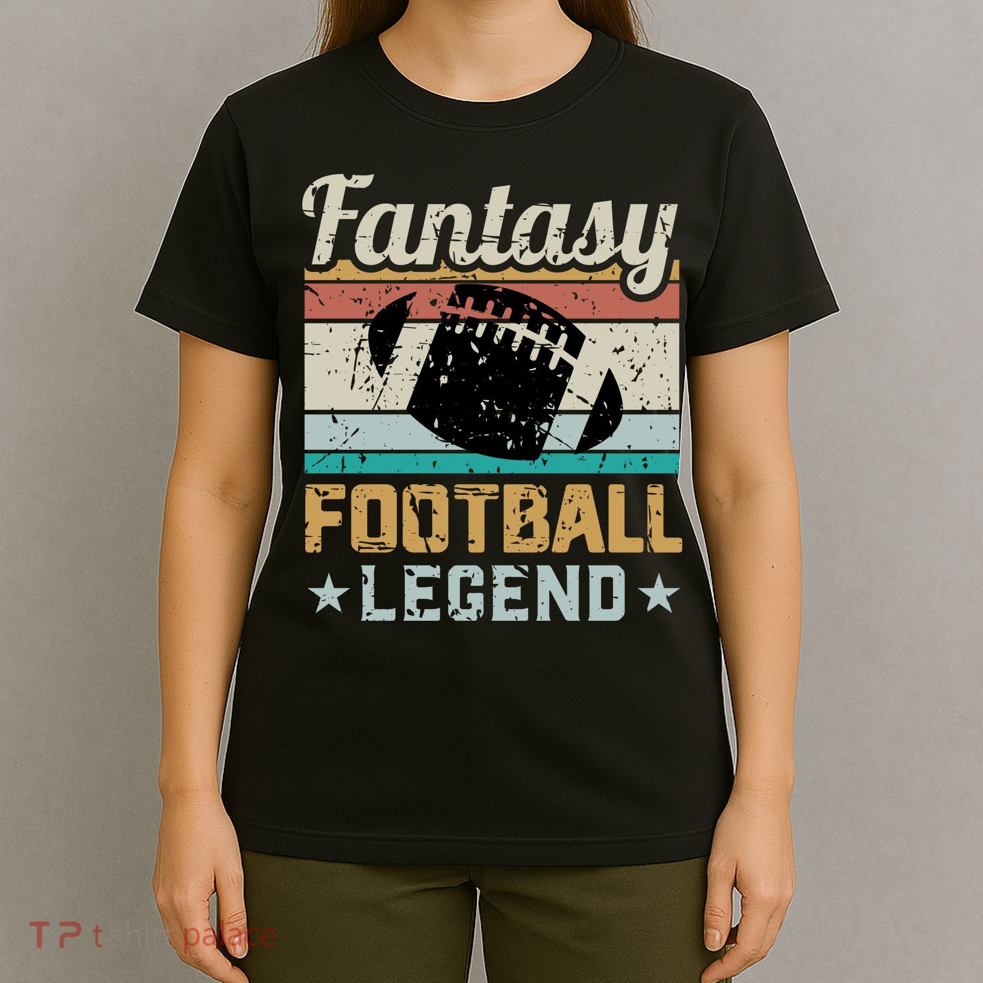 Fantasy Football Legend Retro Style T-Shirt