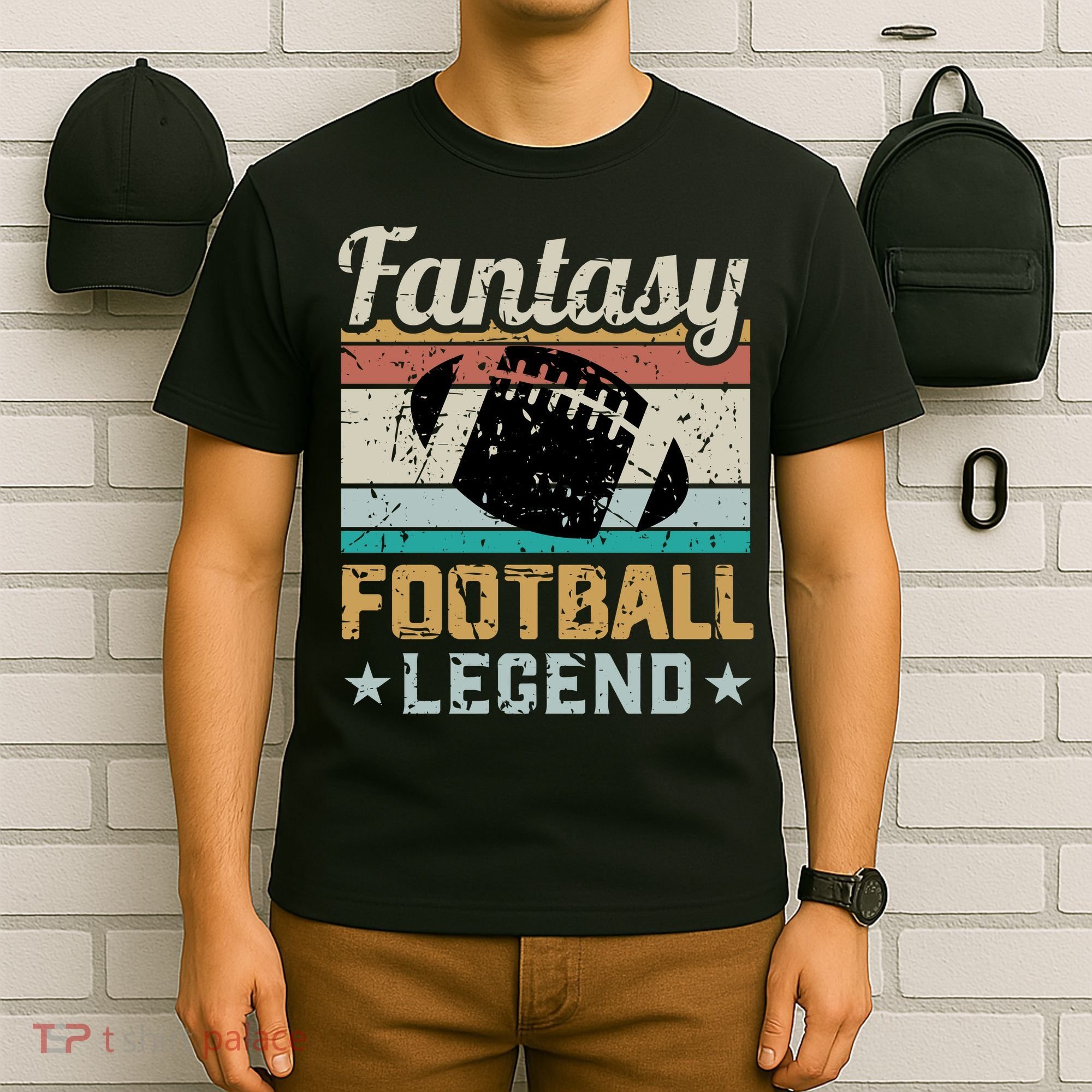 Fantasy Football Legend Retro Style T-Shirt