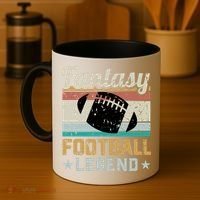Fantasy Football Legend Retro Style Coffee Mug thumb 4