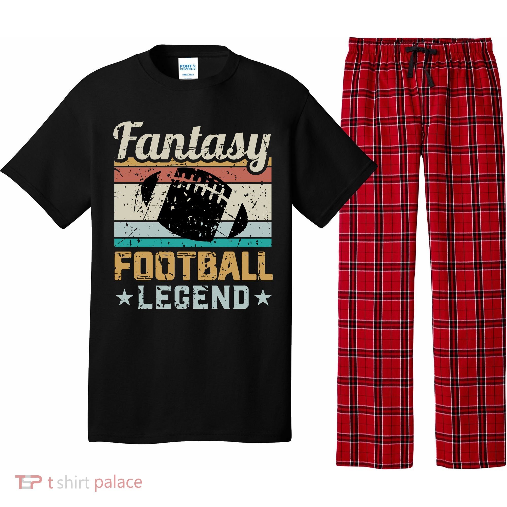 Fantasy Football Legend Retro Style Pajama Set
