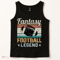 Fantasy Football Legend Retro Style Tank Top thumb 2