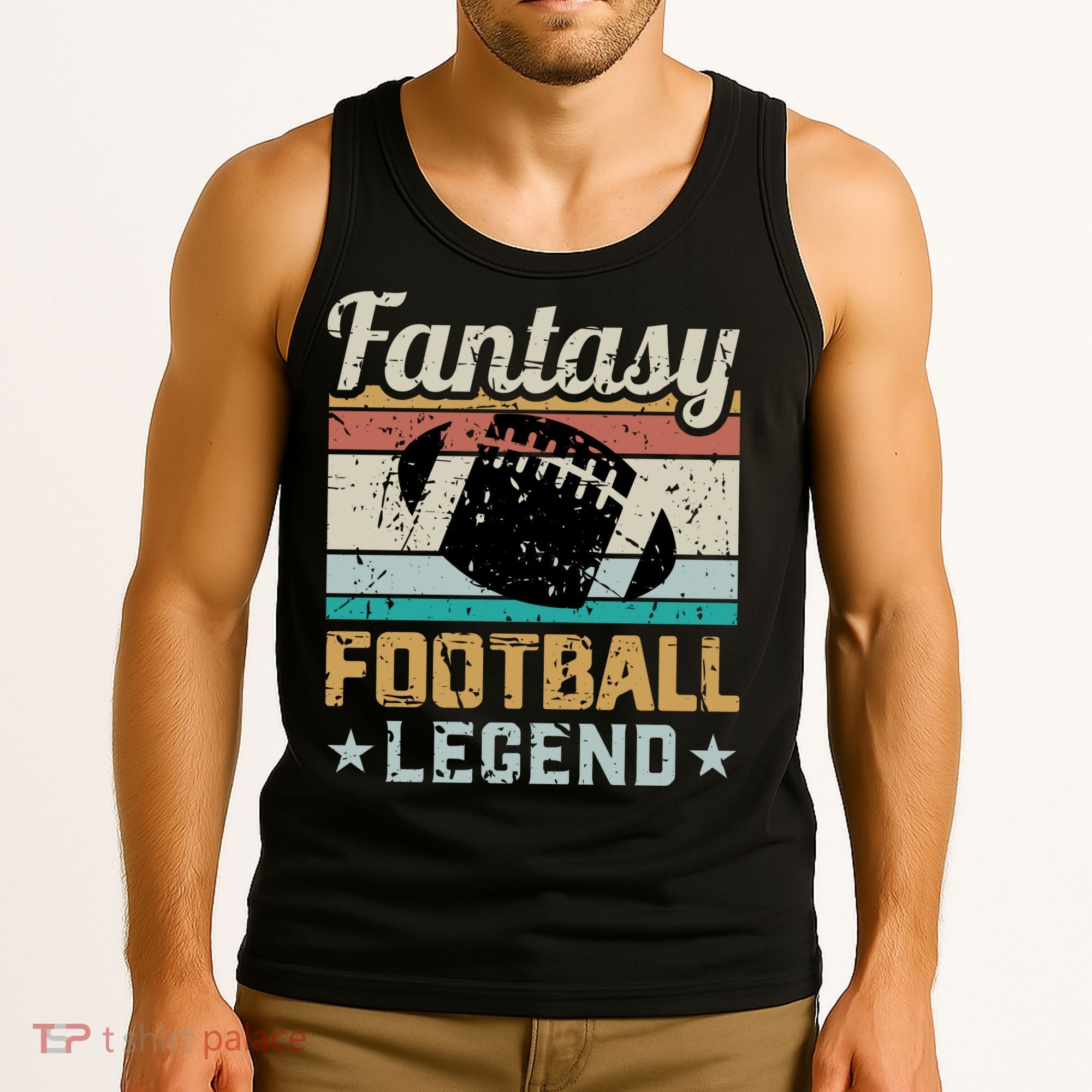 Fantasy Football Legend Retro Style Tank Top