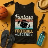 Fantasy Football Legend Retro Style Tank Top thumb 4