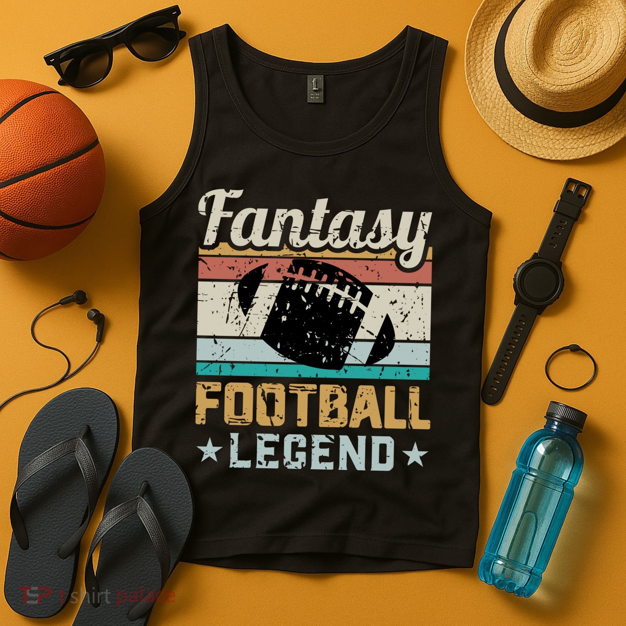 Fantasy Football Legend Retro Style Tank Top