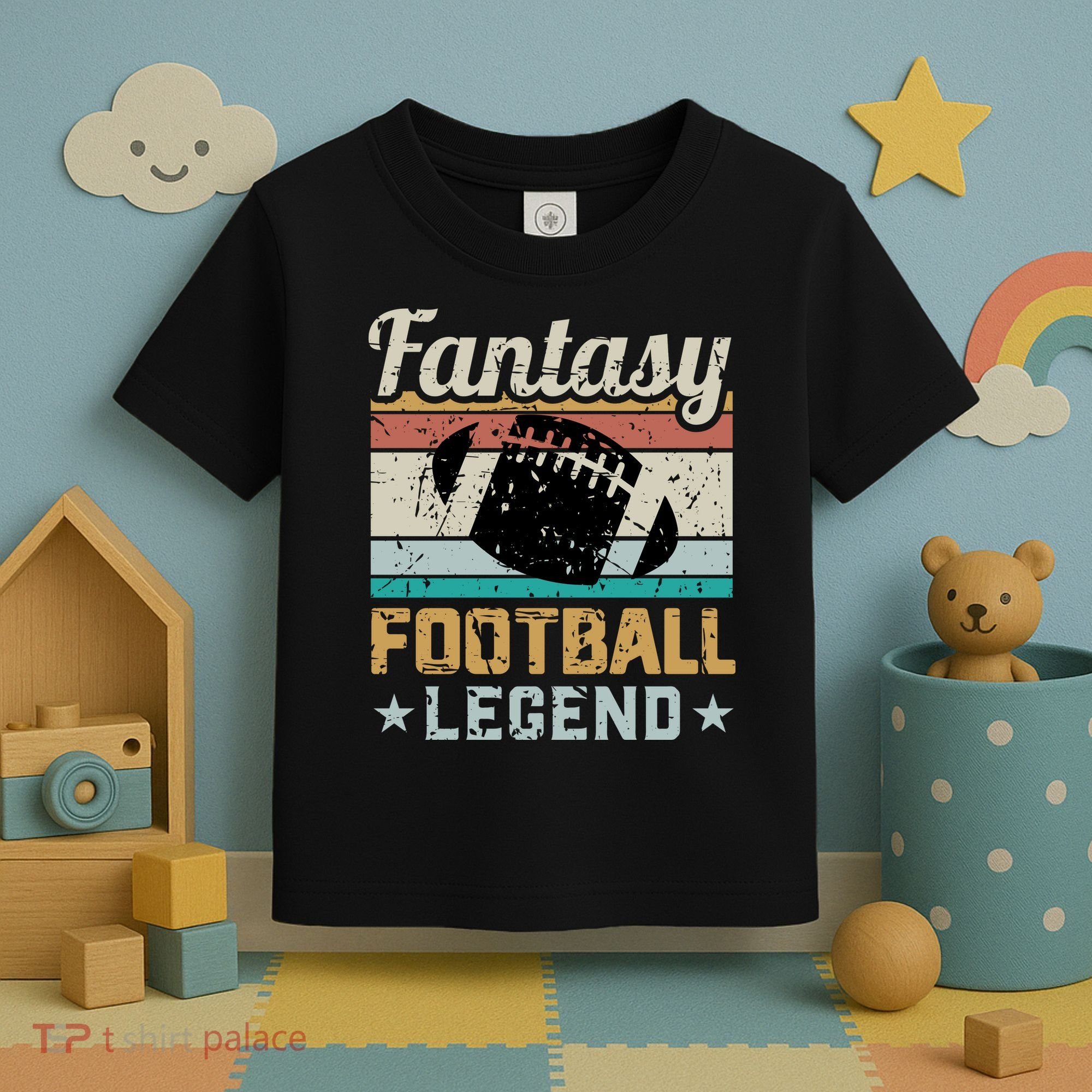 Fantasy Football Legend Retro Style Toddler T-Shirt