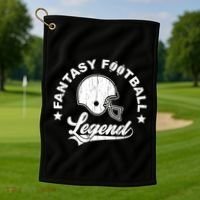 Fantasy Football Legend Funny Gift Golf Towel thumb 1