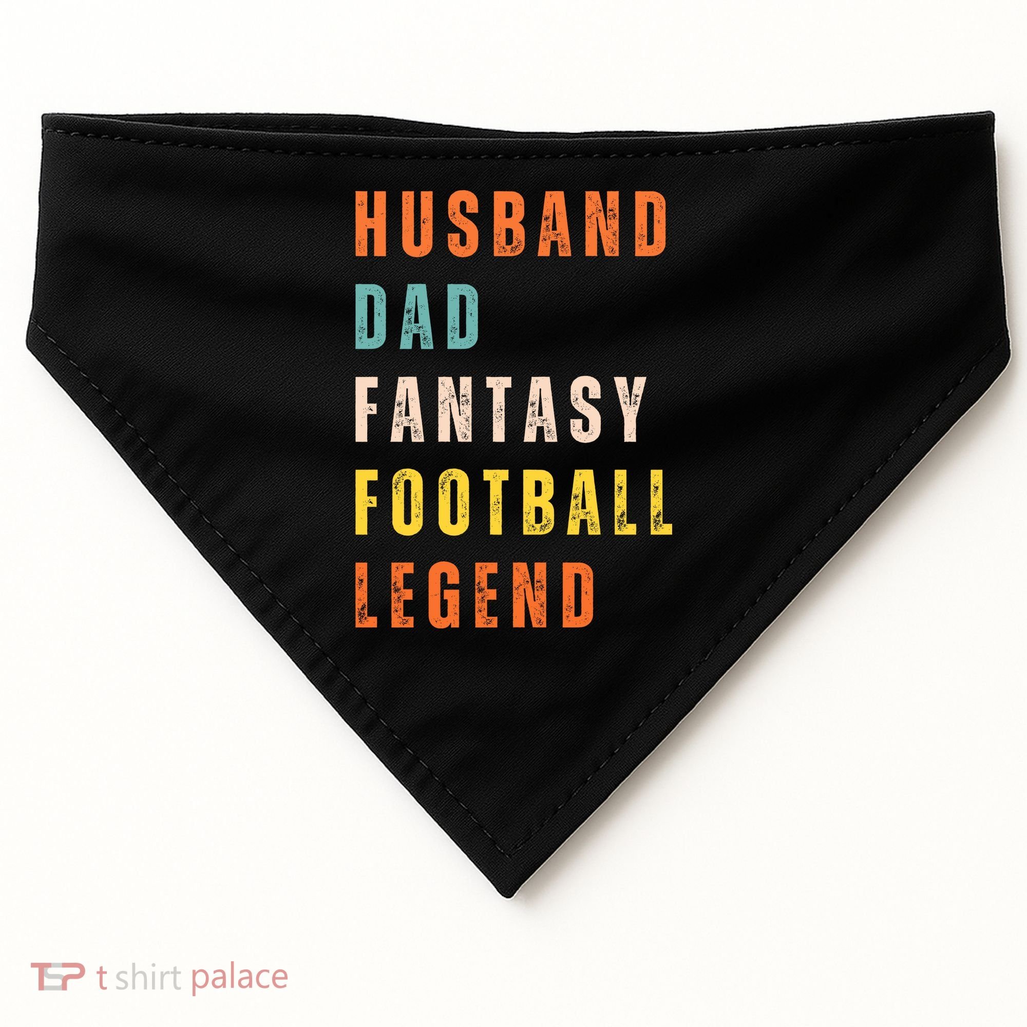 Fantasy Football Legend Gift For Dad Husband USA-Made Doggie Bandana