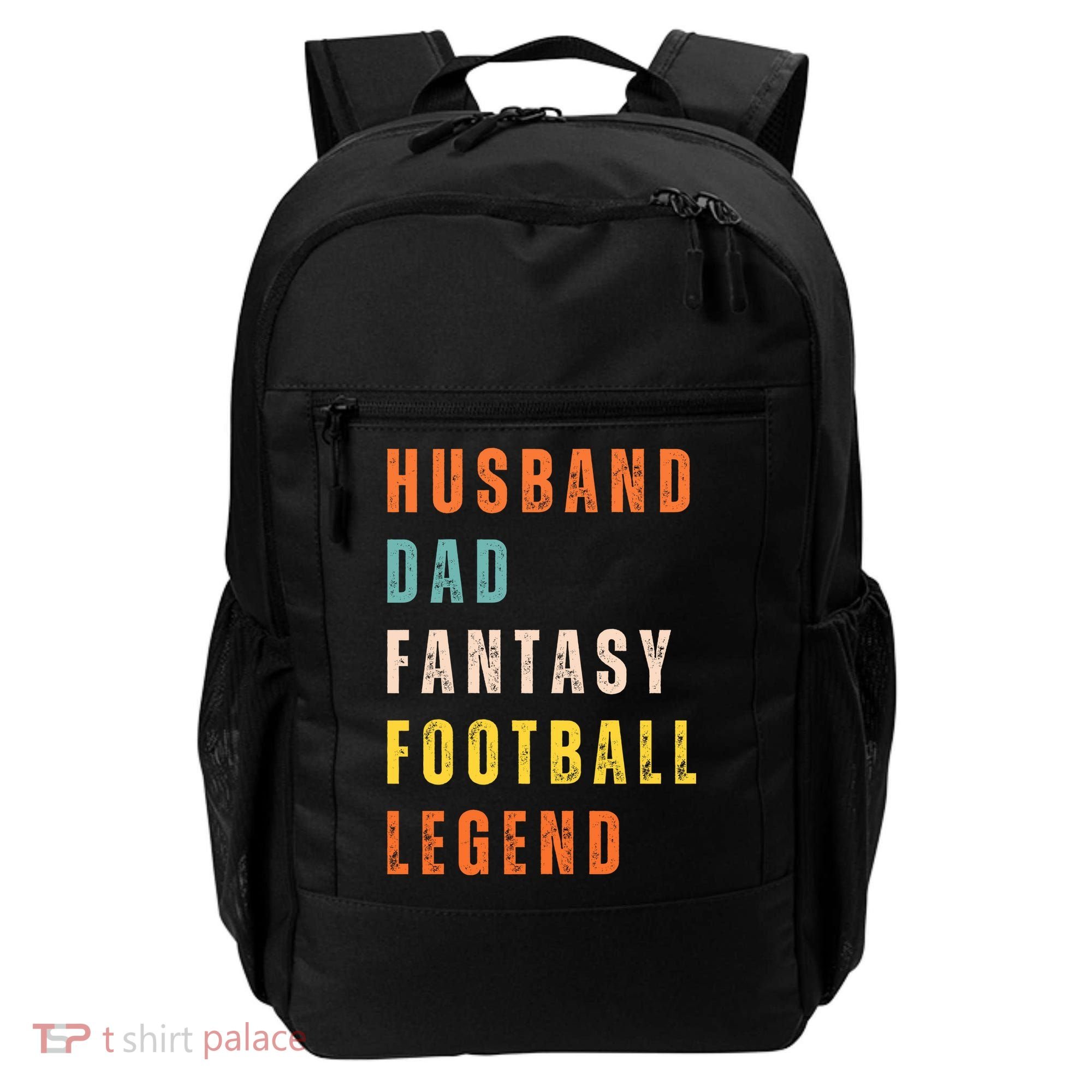 Fantasy Football Legend Gift For Dad Husband Backpack