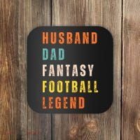 Fantasy Football Legend Gift For Dad Husband Coaster thumb 0