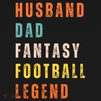 Fantasy Football Legend Gift For Dad Husband Ornament thumb 1