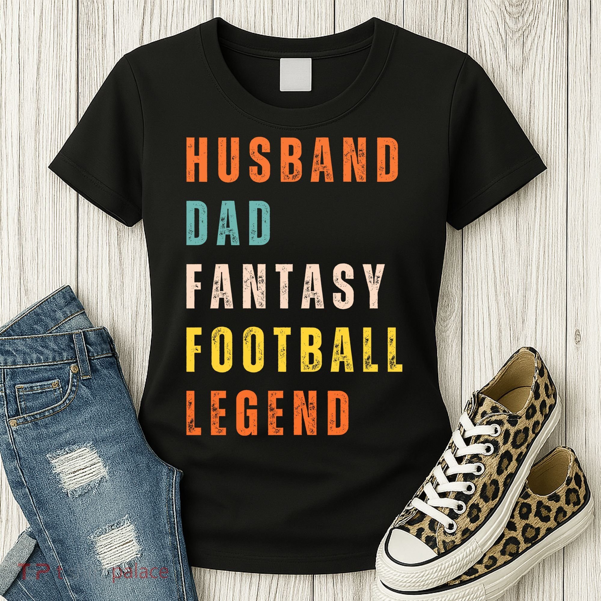 Fantasy Football Legend Gift For Dad Husband Women's T-Shirt